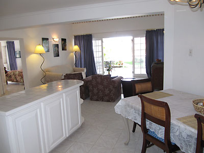 One and Two Bedroom Suites - Beachcomber Club, Two Bedroom Living Room, Negril Jamaica Resorts and Hotels
