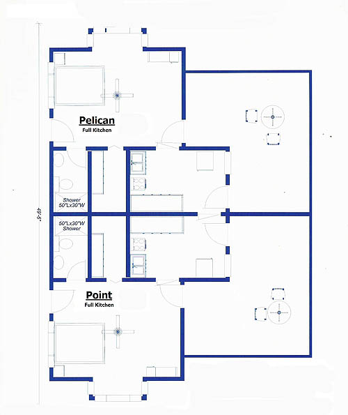 Bougainvillea Family Cottage - Rhodes Hall Jacuzzi Bougainvilla Interior Layout - Negril Resorts and Hotels, Jamaica