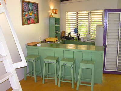 2 Bedroom Cottage 2 Bedroom Cottage - Bananas Garden 2 Bedroom Cottage kitchen Negril Jamaica Resorts and Hotels
