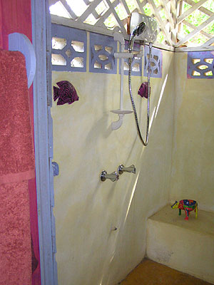 2 Bedroom Cottage 2 Bedroom Cottage - Bananas Garden 2 Bedroom Cottage shower Negril Jamaica Resorts and Hotels