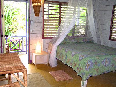 1 Bedroom Cottages - Bananas Garden 1 Bedroom Cottage bedroom Negril Jamaica Resorts and Hotels