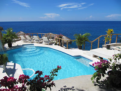 Pool and Private Cove Pool and Private Cove - Catcha Falling Star, Negril Jamaica Resorts and Hotels