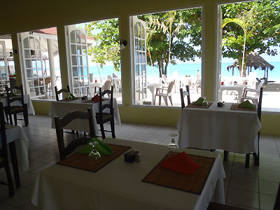 Restaurant and Bar - Coral Seas Beach, Negril Jamaica Resorts and Hotels