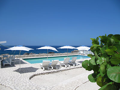 Pool and Breakfast Bar Pool and Breakfast Bar - Hide Awhile, Negril Jamaica Resorts Hotels and Villas