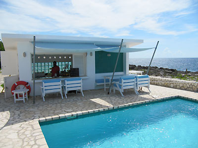 Pool and Breakfast Bar - Hide Awhile, Negril Jamaica Resorts Hotels and Villas