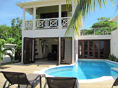 Dining, Kitchen and Living Areas - Little Waters Villa - Negril Jamaica Villas, Resorts and Hotels