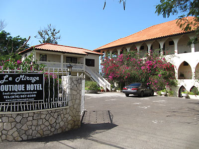Entrance and continental breakfast cottage Entrance and continental breakfast cottage - Mirage Resort - Negril, Jamaica Resorts and Hotels