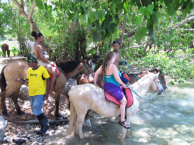 Horseback Riding - Rhodes Hall Resort horseback riding, Negril Jamaica Resorts and Hotels