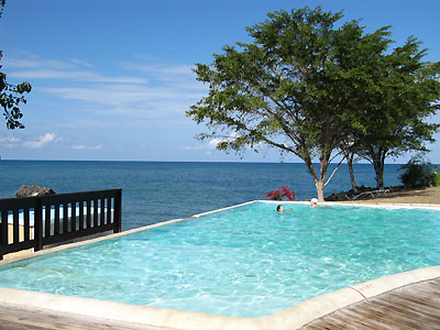 Infinity Edge Salt Water Pool - Rhodes Hall Resort Pool, Negril Jamaica Resorts and Hotels