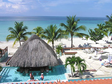 Great House Jacuzzi and Veranda Suites - Couples Swept Away Great House Jacuzzi Suite Balcony View - Negril, Jamaica Resorts and Hotels