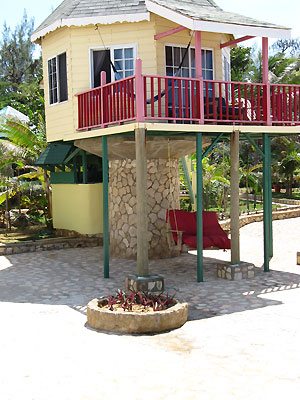 Ocean Front Pillar House Cottages - Samsara Hotel - Negril, Jamaica Resorts and Hotels