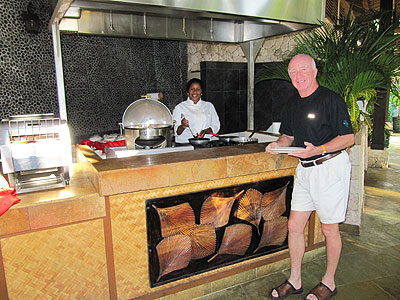 Dining - Sunset At The Palms Omelette Station, Negril Jamaica Resorts and Hotels