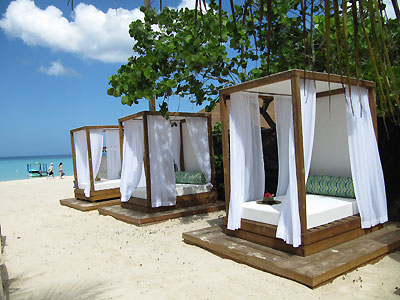 Beach, Sandz Beach Bar & Patio and Private Cabanas - Sandy Haven Luxury Boutique Hotel, Negril Jamaica Resorts and Hotels