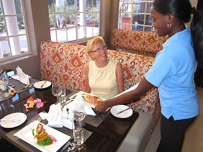 Dining Options - Bongos Restaurant and Bar, Almond Tree Beach Grill and Sandz Bar - Bongos Restaurant at Sandy Haven Luxury Boutique Hotel, Negril Jamaica Resorts and Hotels