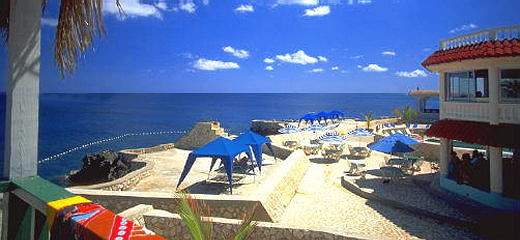 View From Pillar House Cottage View From Pillar House Cottage - Samsara Hotel Overview - Negril Jamaica Resorts and Hotels
