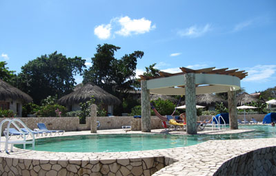 Salt Water Pool and Sparkling Caribbean Sea - The Spa Retreat Boutique Resort & Spa- Negril, Jamaica Resorts and Hotels