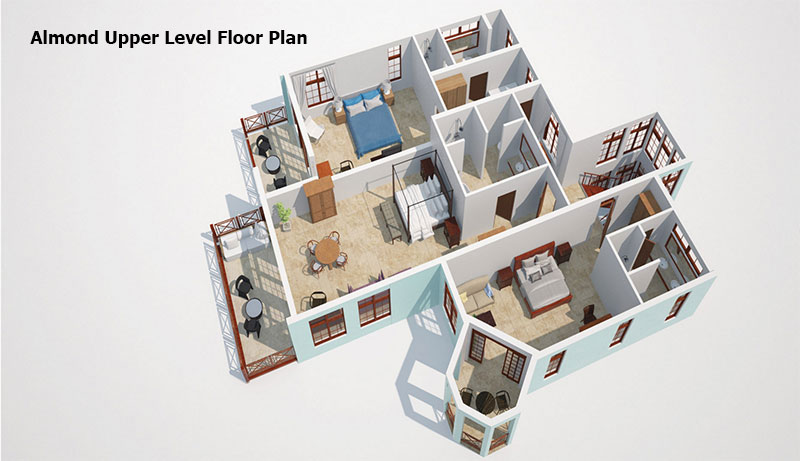 Almond upper level Floor Plan