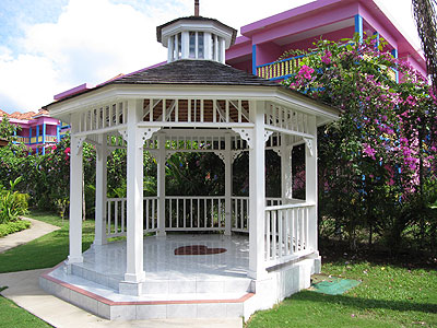 Coco La Palm Wedding Gazebo Front View