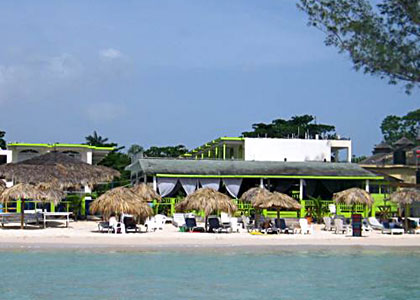 Fun Holiday Beach Resort Negril Jamaica View From Sea.JPG