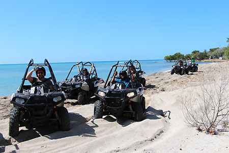 Jam West ATV group drivers beach