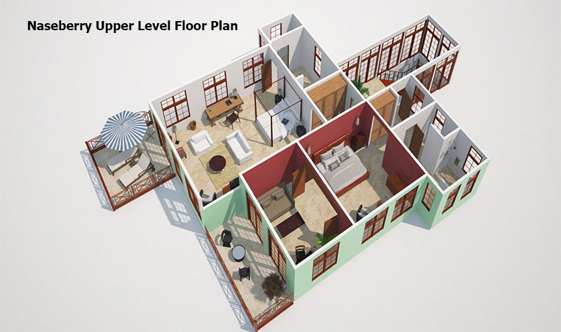 Naseberry Upper level Floor Plan