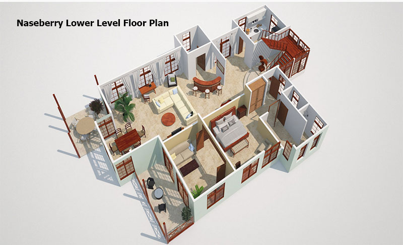 Naseberry lower level Floor PLan