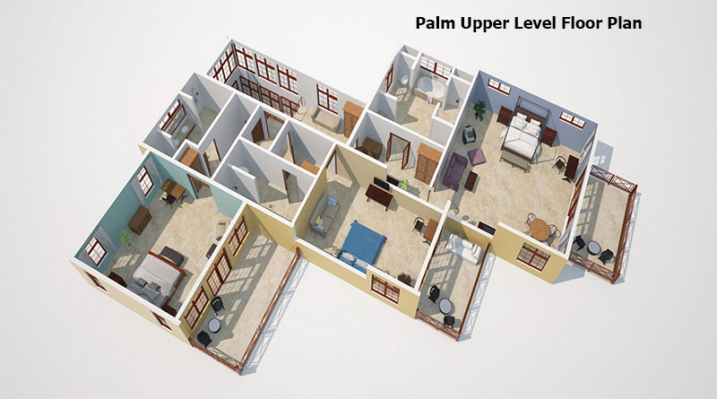 Palm Upper level Floor Plan