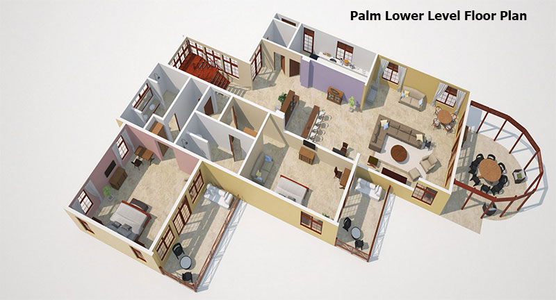 Palm lower level Floor Plan