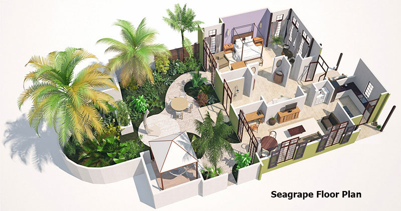 Seagrape Villa Floor Plan