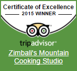 Zimbali Retreat Cooking Studio TripAdvisor Certificate of Excallence 2015 Zimbali Retreat's Mountain Cooking Studio
- won a Certificate of Excellence for 2015!